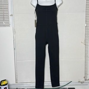 Wilfred Black Slim Spaghetti-Strap Jumpsuit